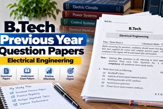 B.Tech - Electrical Engineering Previous Year Question Papers Download