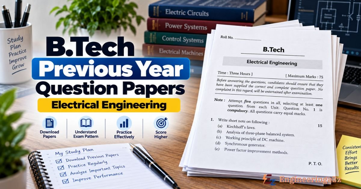 B.Tech - Electrical Engineering Previous Year Question Papers Download