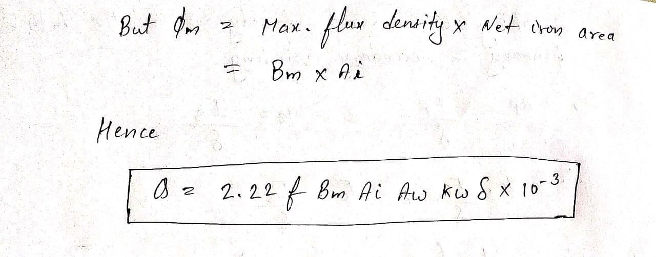 Output Equation of Transformer