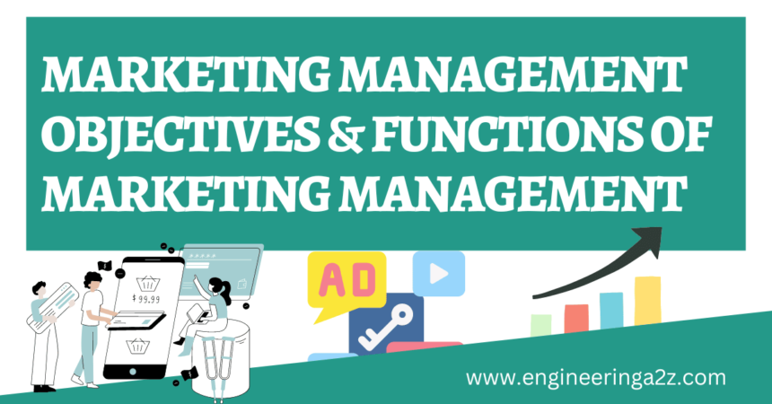 Marketing Management | Objectives & Functions of Marketing Management