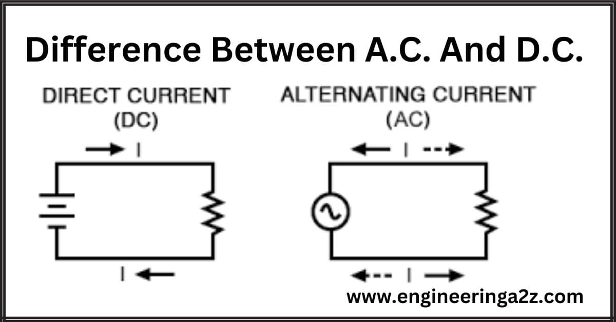 Difference Between A.C. And D.C.