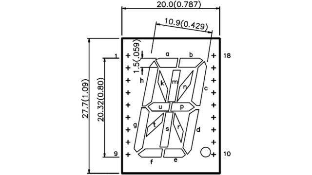 Sixteen Segment Display