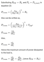 Maximum Power Transfer Theorem | formula & 3 Limitations