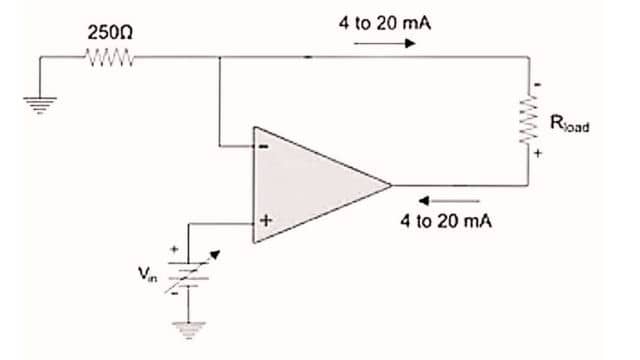 Op Amp Applications as Voltage to Current Converter