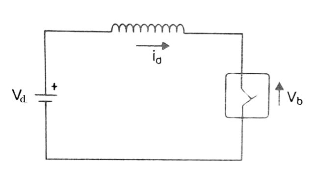 Simple representation of DC circuit with breaker