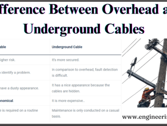 Difference Between Overhead and Underground Cables