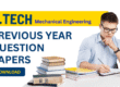 BTech Mechanical Engineering Previous Year Question Papers PDF