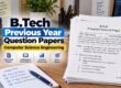 BTech Computer Science Engineering Previous Years Question Papers PDF