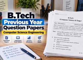 BTech Computer Science Engineering Previous Years Question Papers PDF