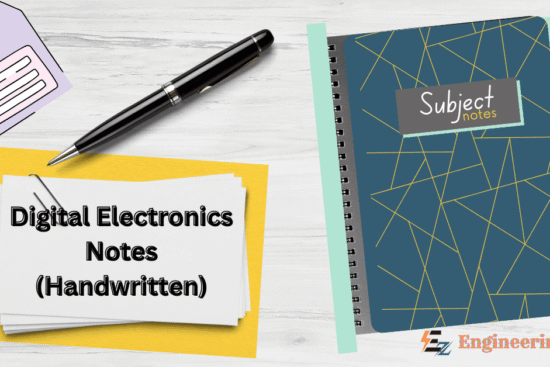Digital Electronics Notes PDF (Handwritten)