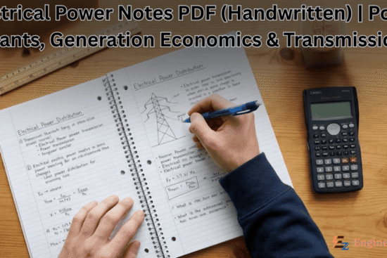 Electrical Power Notes PDF (Handwritten)