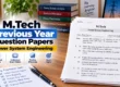 MTech Power System Previous Year Question Papers PDF
