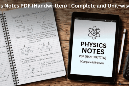 Physics Notes PDF (Handwritten) | Complete and Unit-wise PDFs