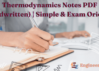 Thermodynamics Notes PDF (Handwritten)