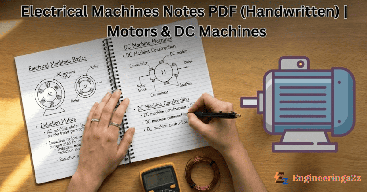 Electrical Machines Handwritten Notes PDF